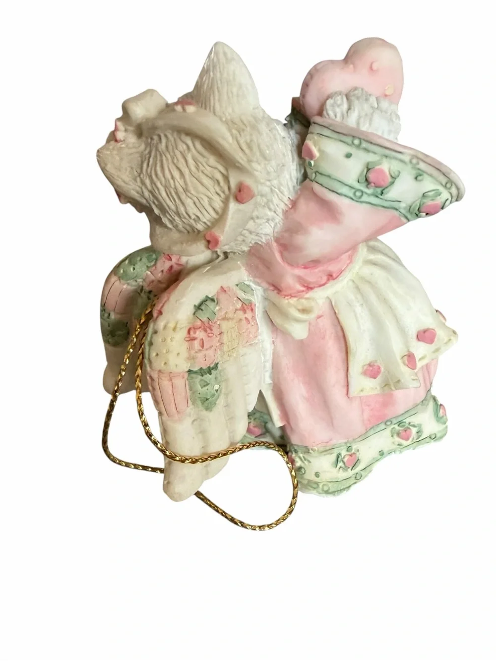 Vintage 90s Enesco Calico Kittens Cat Christmas Ornaments Lot of 4 Holiday